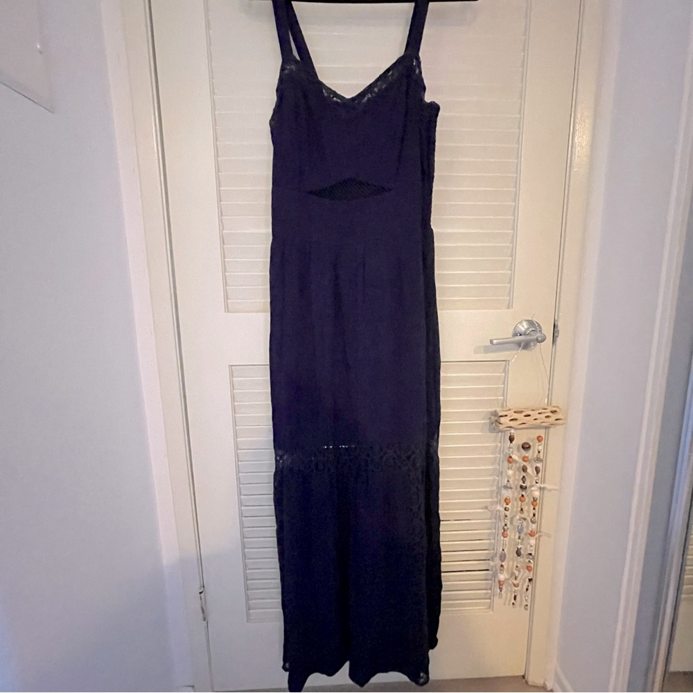Love Fire blue maxi dress sz L